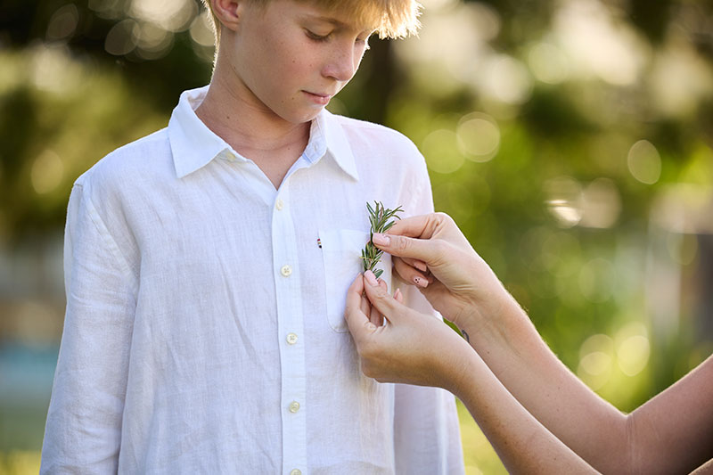 ANZAC Day rosemary pin