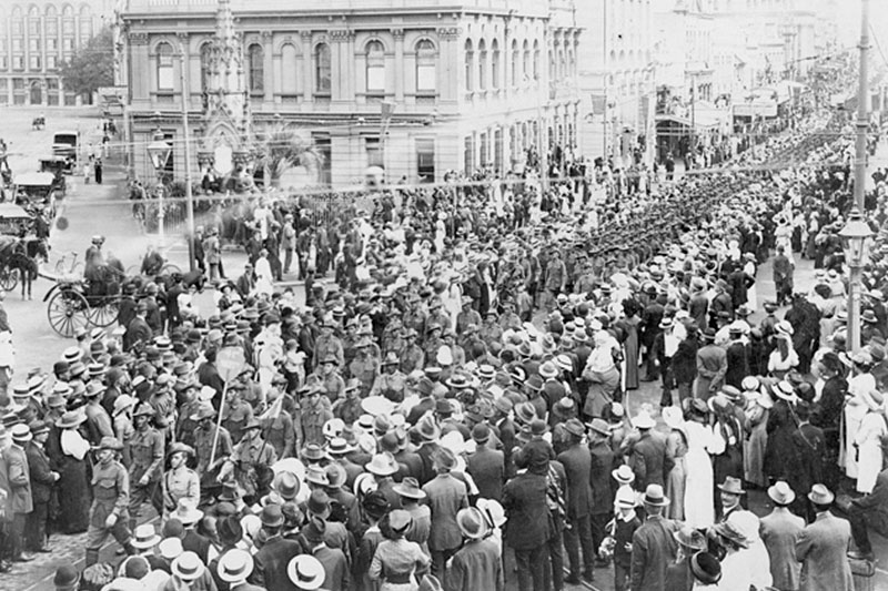 ANZAC Day in Brisbane 1916 Australian War Memorial