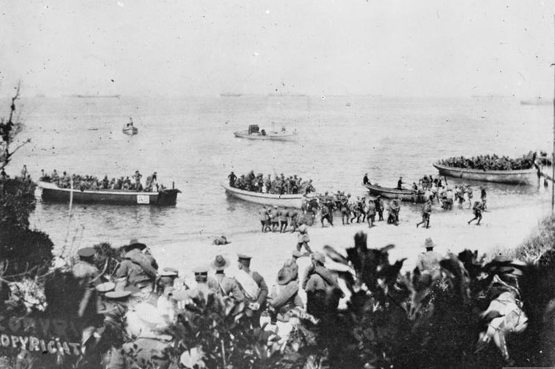 Gallipoli landings Imperial War Museum