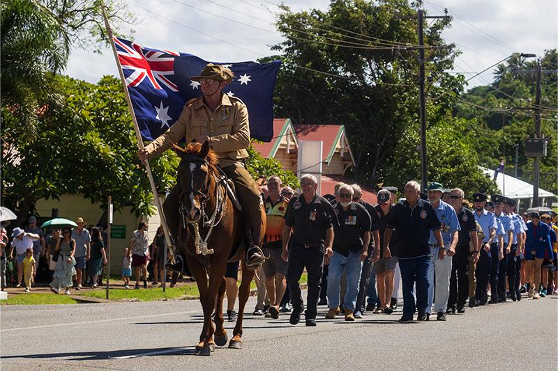 ANZAC Day Cooktown march